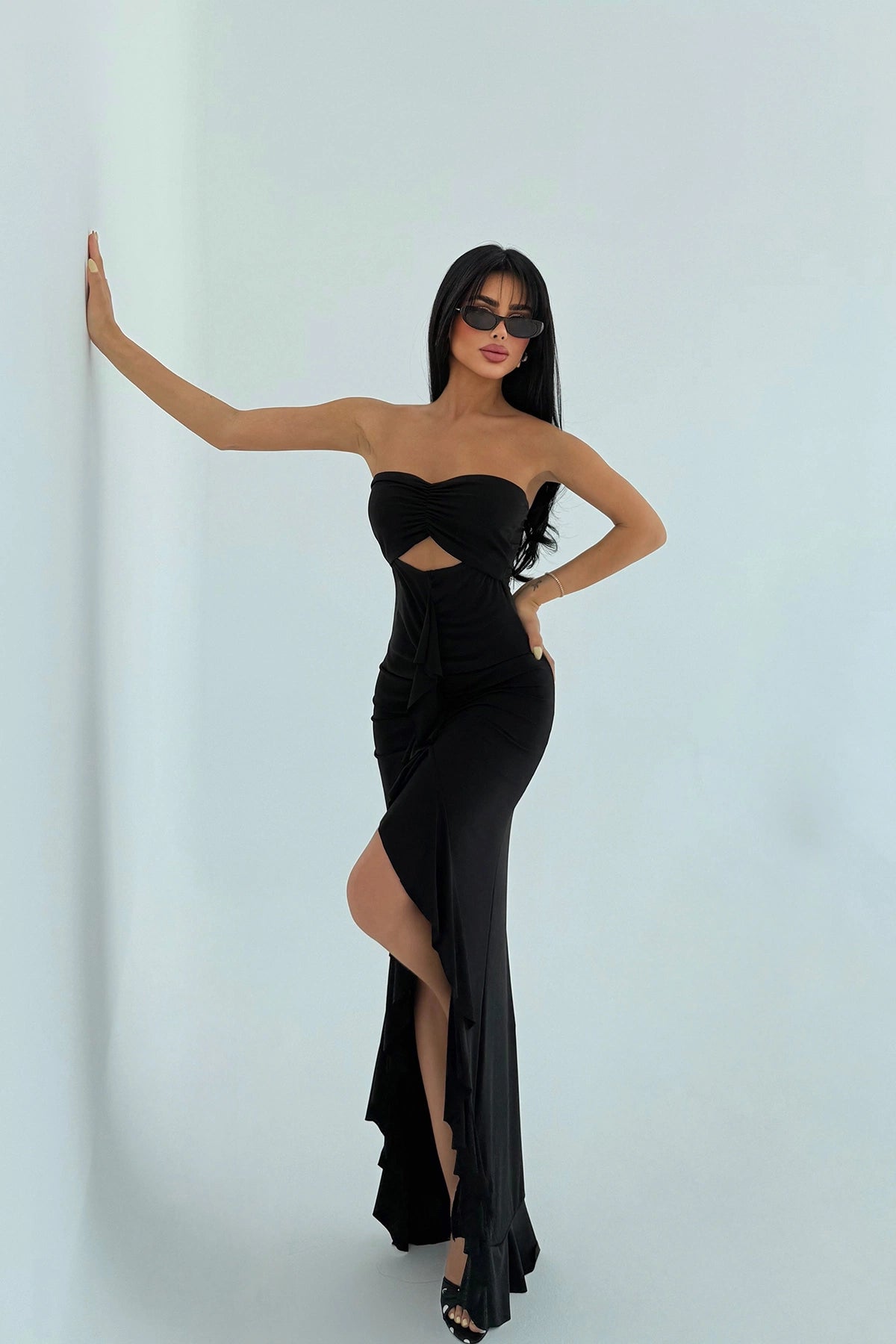 Black Lilac Dress ATE-2934