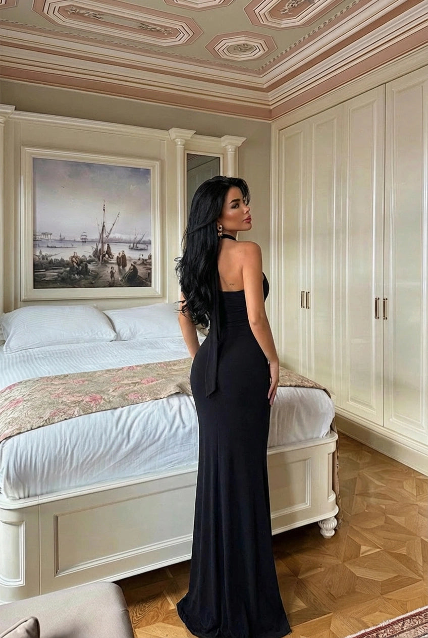 Black Bellis Long Dress ATE-2723