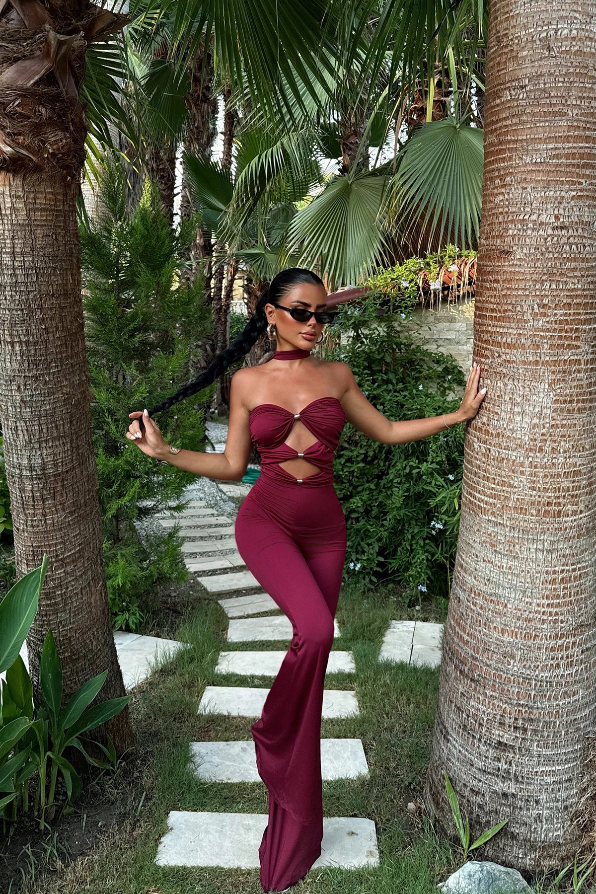 Cherry Winona Jumpsuit ATE-3320