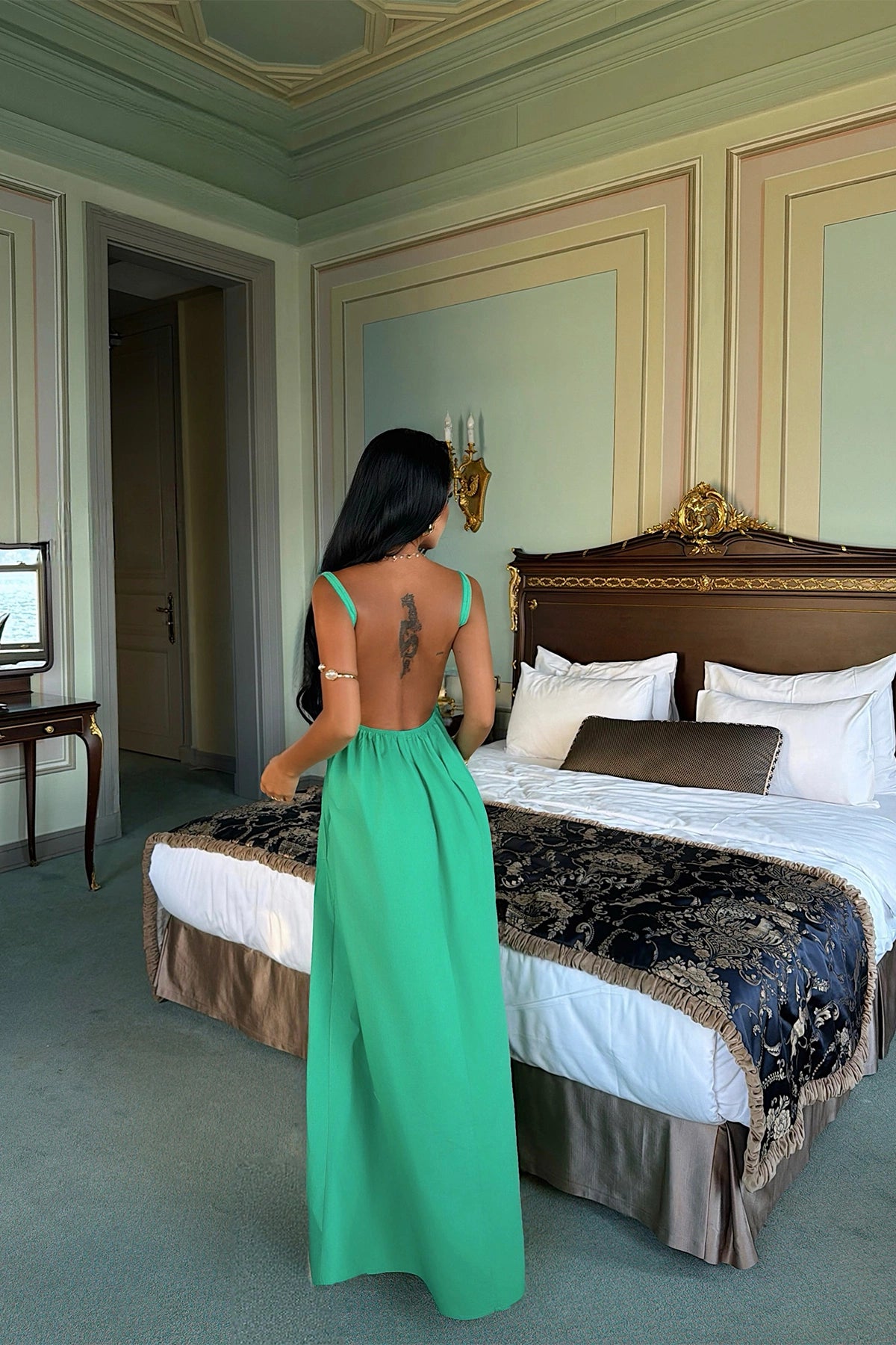 Green Stevie Long Dress ATE-1371