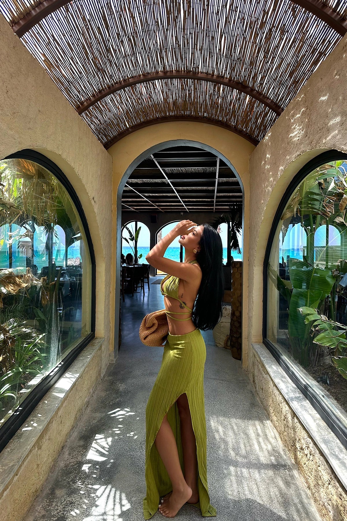 Green Lona Tied Suit ATE-1028